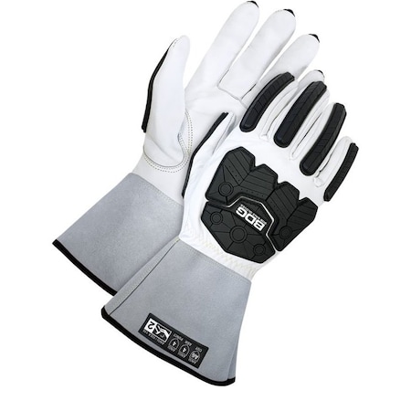 Pearl Goatskin 5 Gauntlet W/Backhand Protection, Size X2L